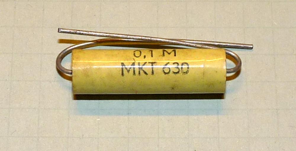 Kondensator 100nF, 630V, 20%, axial MKT
