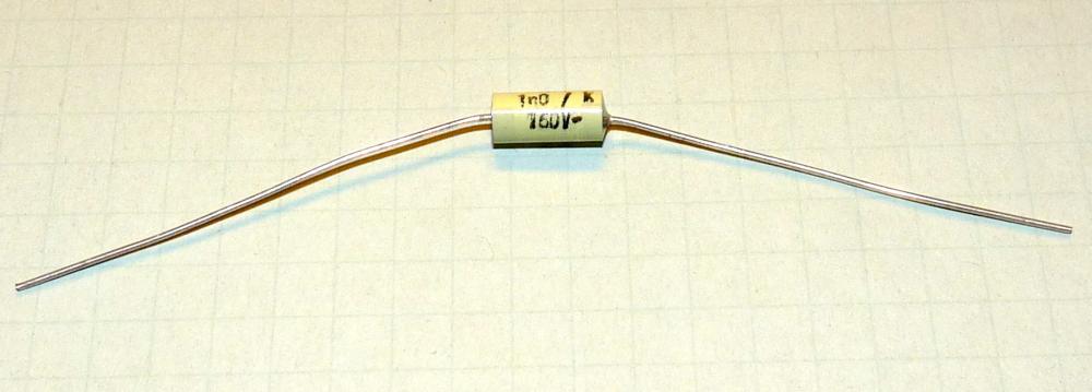Kondensator 1,0nF, 160V, 10%, axial, MKT (G)