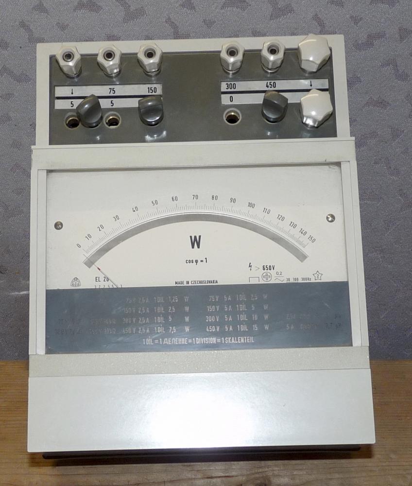 Wattmeter EL 20, CSSR, 1980, 