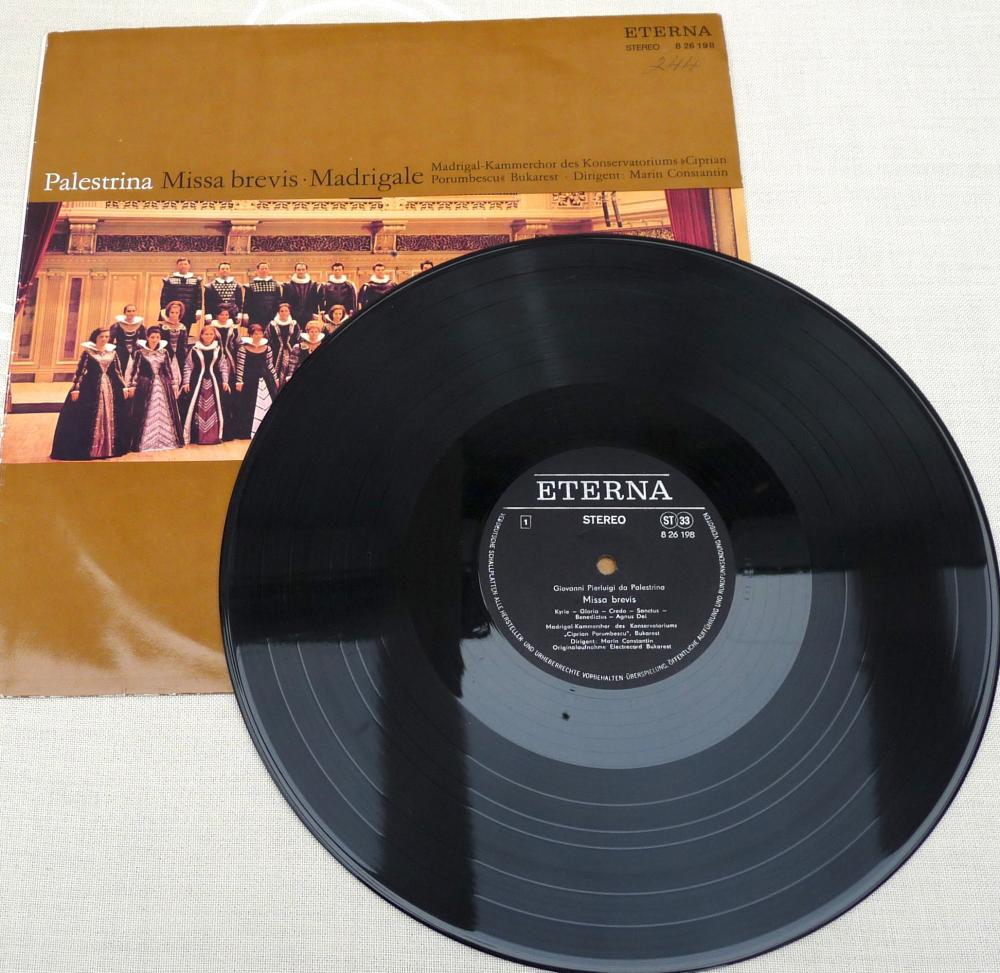 Eterna, 826198, Palestrina - Missa brevis, Madrigale, DDR, 1972