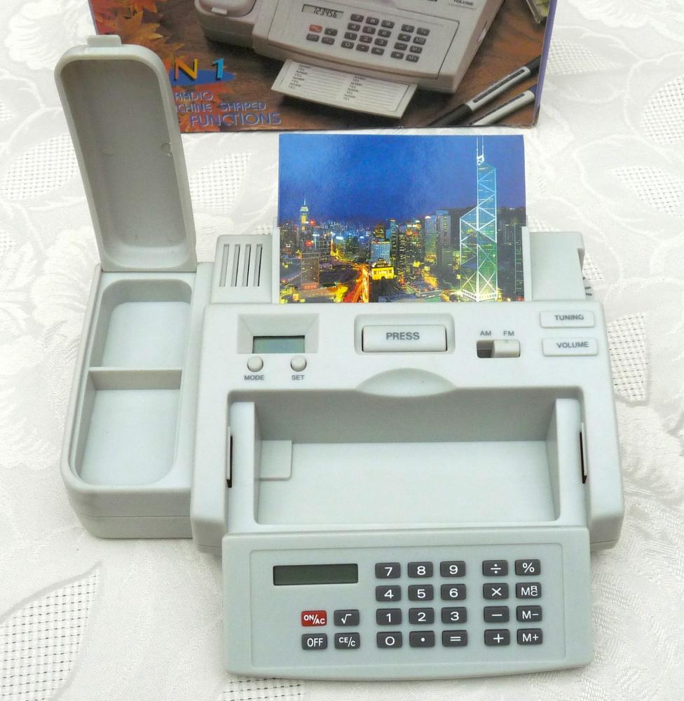 Radio als Fax, 8 in 1, Mod 3838, FM-Radio, Rechner und mehr, funktioniert
