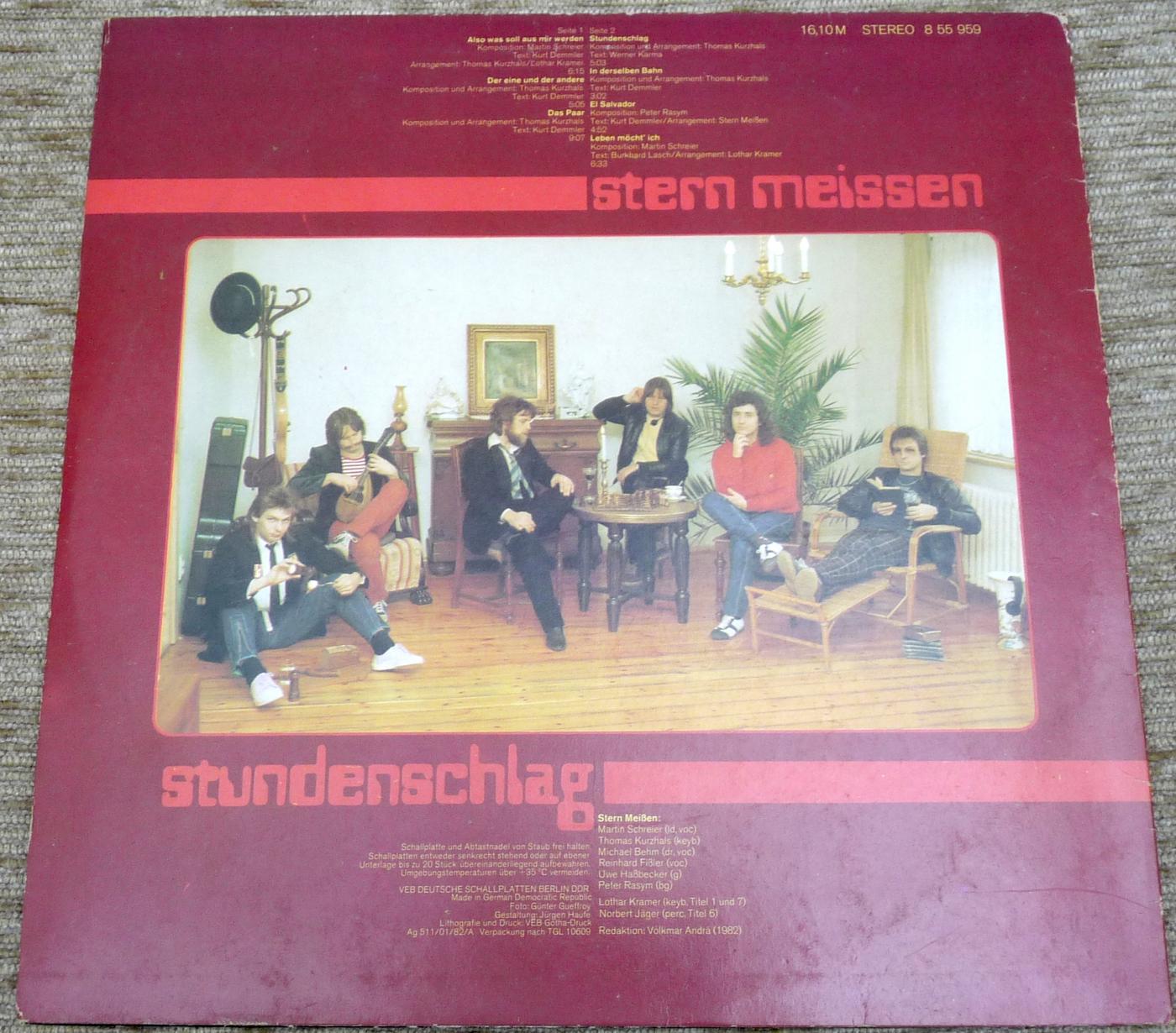 Stern Meissen - Stundenschlag, 1982, Amiga, 855959