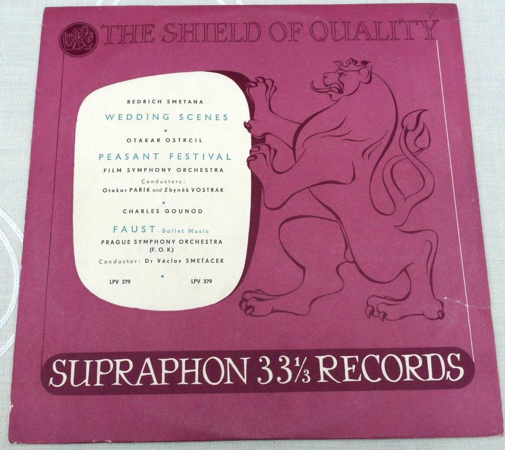 Supraphon, 379, Synphonie Orchester - Smetana, Ostrcill, Gounod, CSSR, 1963